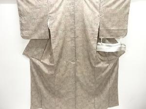 草花模様本場大島紬着物(染)